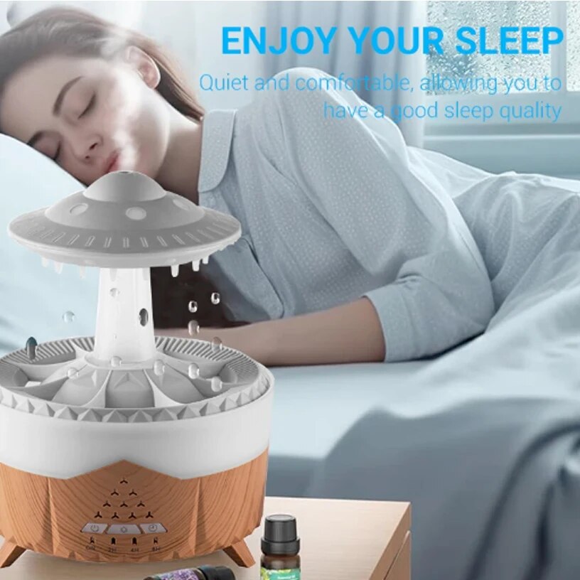 Raindrop Cloud Humidifier with Remote