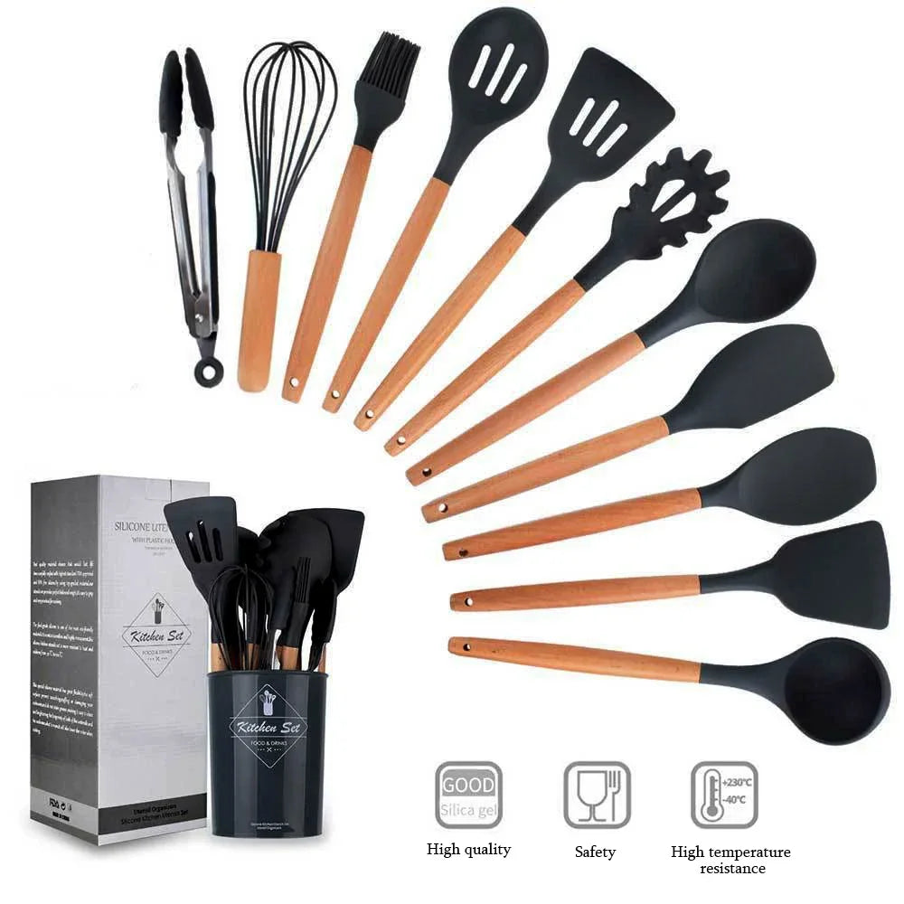 12 Pieces Silicone Kitchen Set