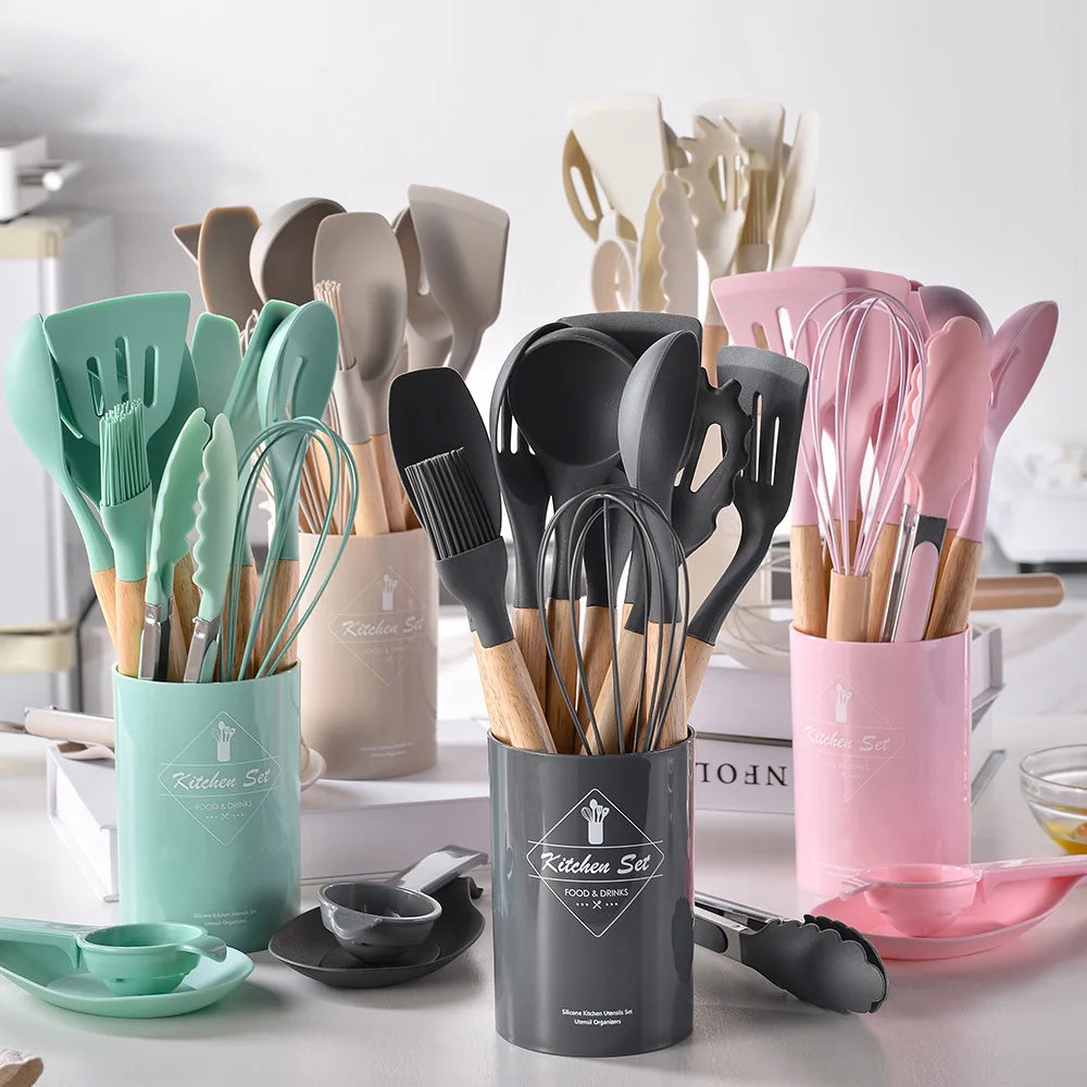 12 Pieces Silicone Kitchen Set